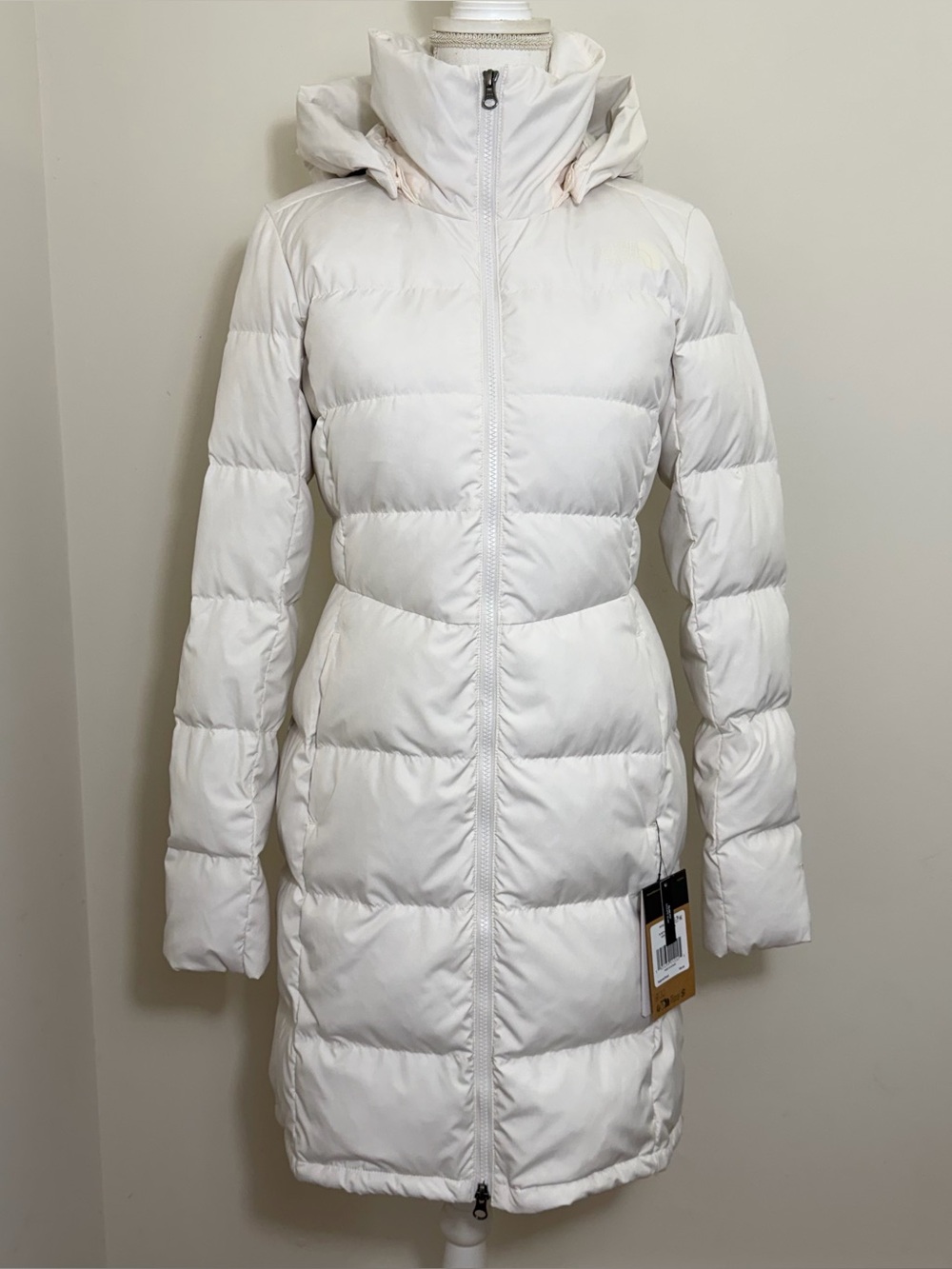The North Face Women's Metropolis Parka Down Coat Gardenia White Sz S